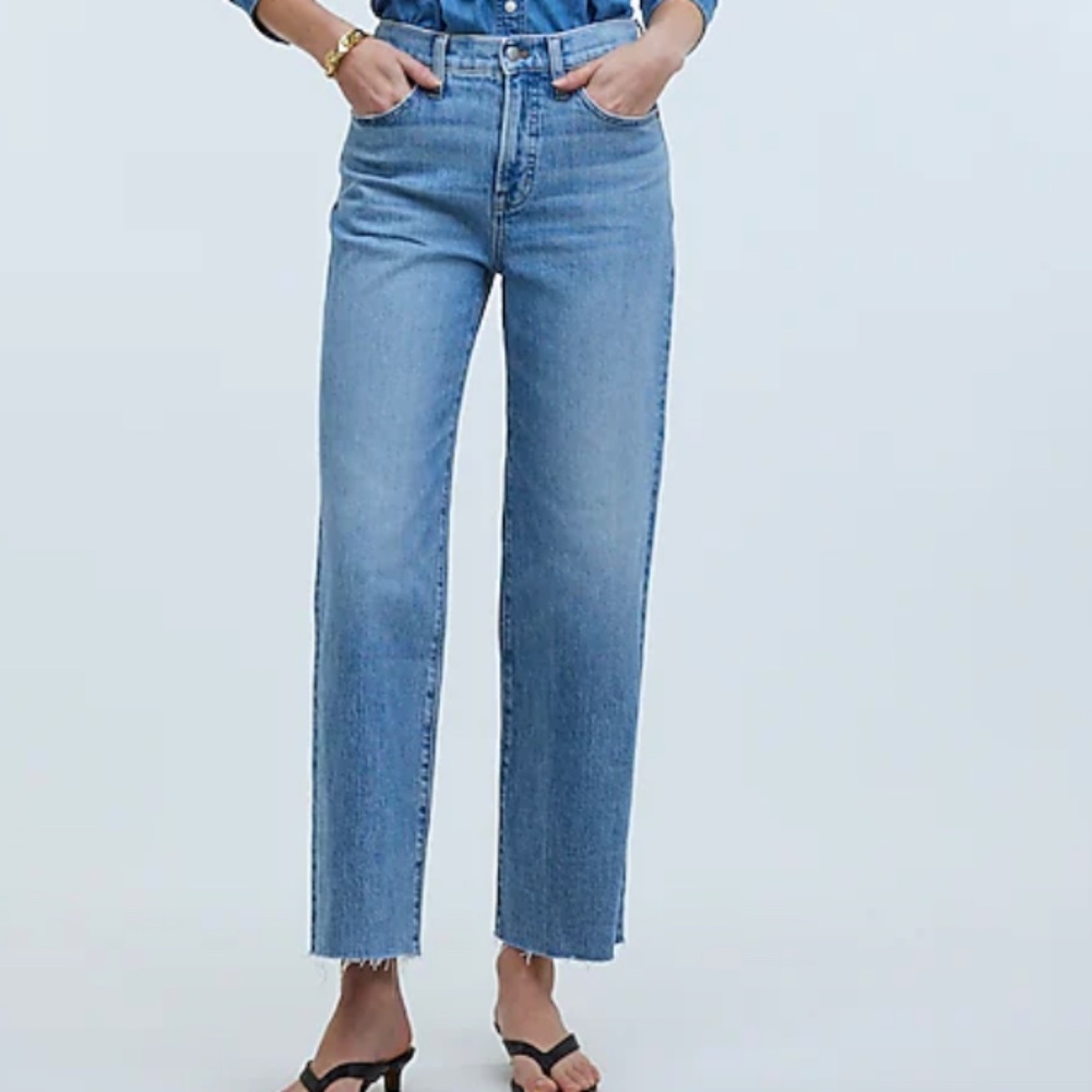NWT Madewell Perfect Vintage Wide Leg Crop Jean in Altoona Wash Size 27